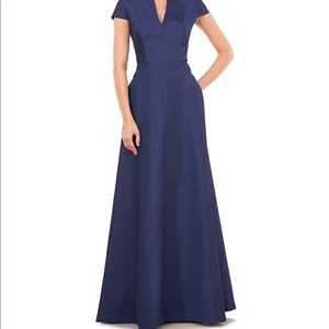 Kay Unger Shantung silk formal-evening-mother of the groom dress